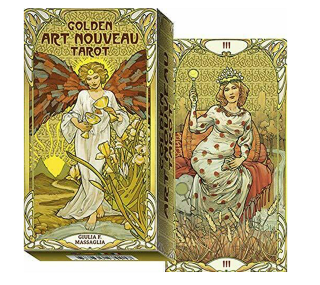 Golden Art Nouveau Tarot Deck