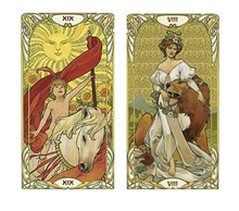 Load image into Gallery viewer, Golden Art Nouveau Tarot Deck
