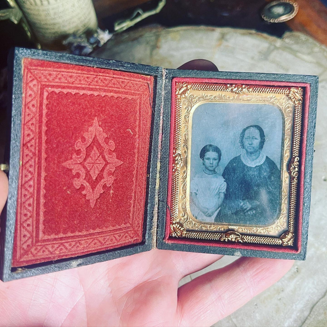 Victorian Framed Ambrotype  in Case