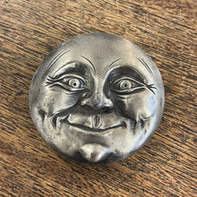 Load image into Gallery viewer, Antique Moon Face Belt Buckle
