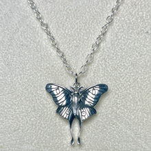 Load image into Gallery viewer, Sterling Luna Moth Necklace
