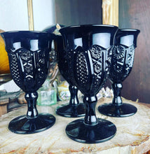 Load image into Gallery viewer, Vintage Black Amethyst Goblets

