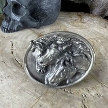 Load image into Gallery viewer, Vintage Pharaohs Horses Belt Buckle
