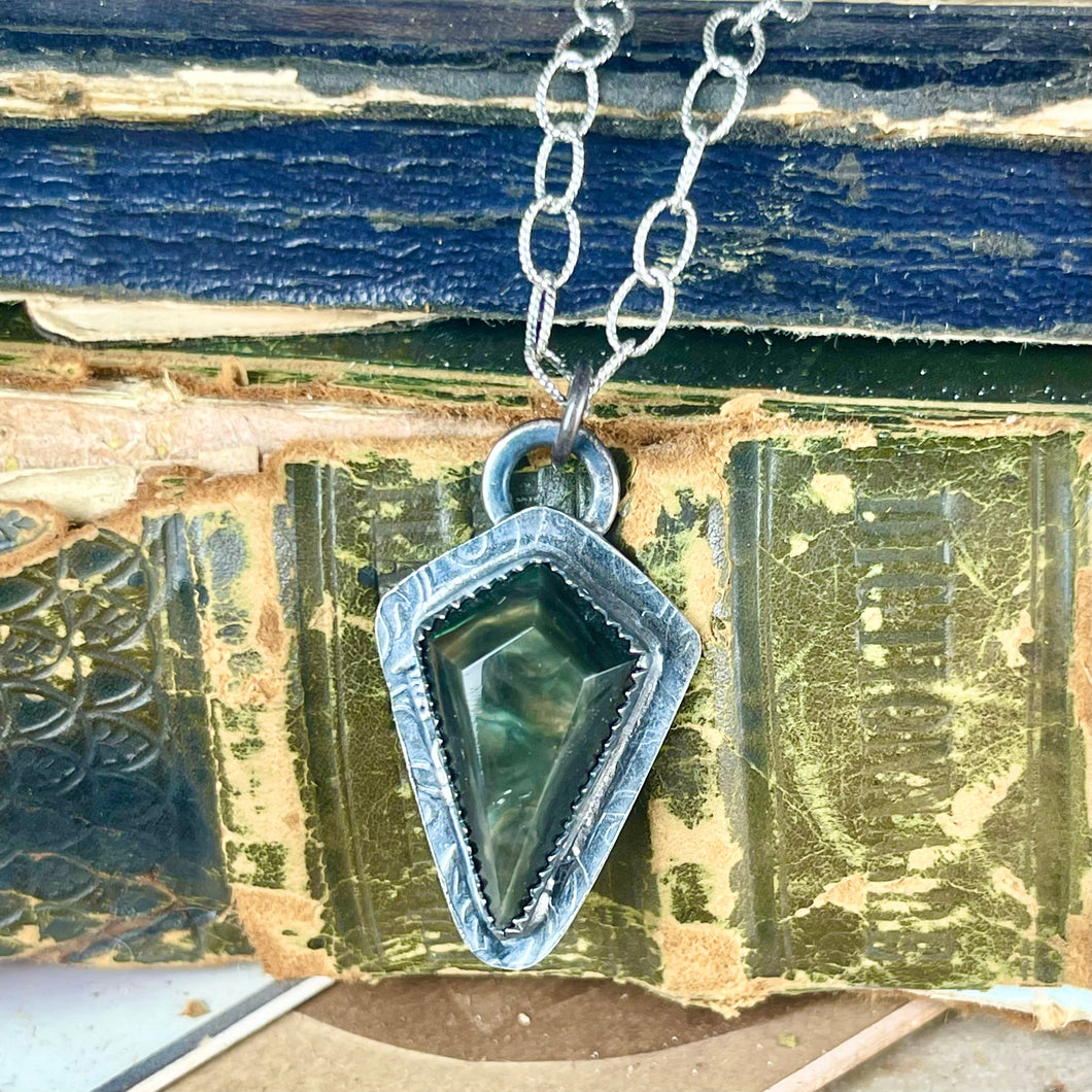 { Lilith } Velvet Obsidian & Sterling Necklace