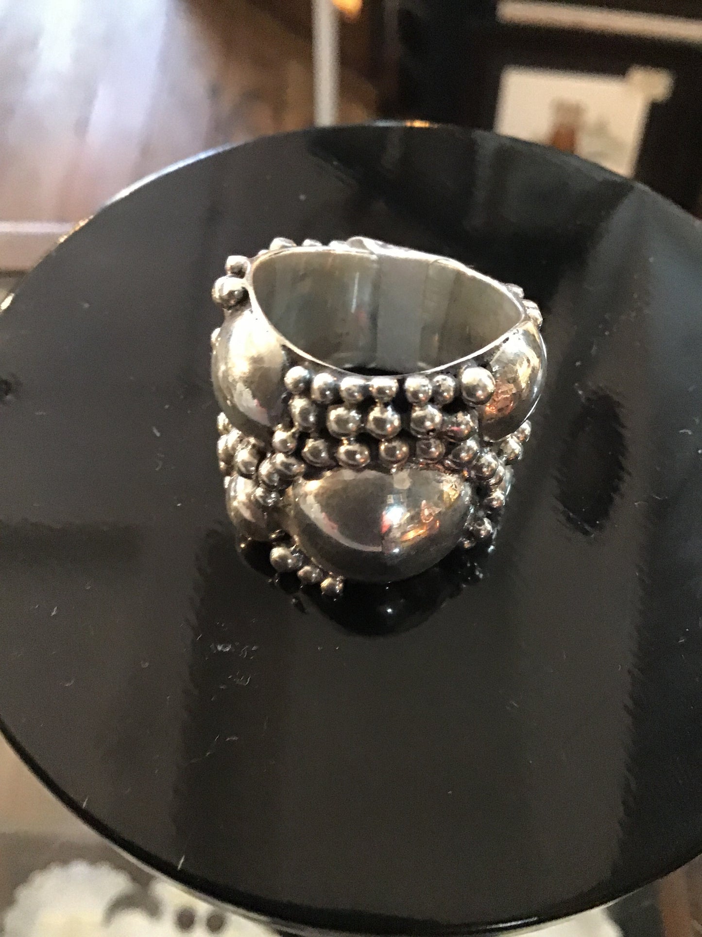 Sterling Silver Bubble Ring