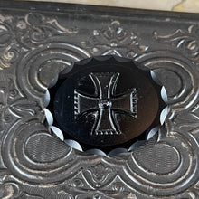 Load image into Gallery viewer, Victorian Mourning French Jet Cross Brooch
