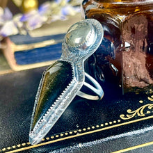 Load image into Gallery viewer, { Athena } Deco Style Gold Obsidian &amp; Pyrite Ring
