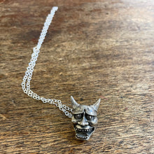 Load image into Gallery viewer, Hannya Mask Sterling Necklace
