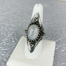 Load image into Gallery viewer, Sterling Moonstone Shield Ring
