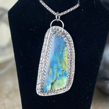 Load image into Gallery viewer, { Slyther } Sterling Labradorite Necklace
