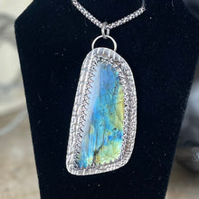 Load image into Gallery viewer, { Slyther } Sterling Labradorite Necklace

