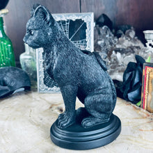 Load image into Gallery viewer, Black Cat Familiar Candleholder
