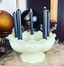 Load image into Gallery viewer, Antique Uranium Glass Candleholder
