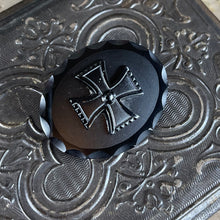 Load image into Gallery viewer, Victorian Mourning French Jet Cross Brooch
