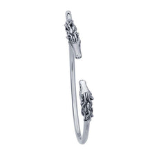 Load image into Gallery viewer, Sterling Double Horse Heads Bangle Bracelet
