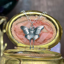 Load image into Gallery viewer, Sterling Luna Moth Necklace
