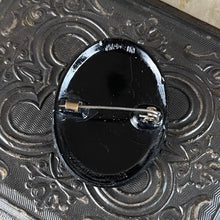Load image into Gallery viewer, Victorian Mourning French Jet Cameo Brooch
