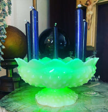Load image into Gallery viewer, Antique Uranium Glass Candleholder
