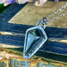Load image into Gallery viewer, { Lilith } Velvet Obsidian &amp; Sterling Necklace
