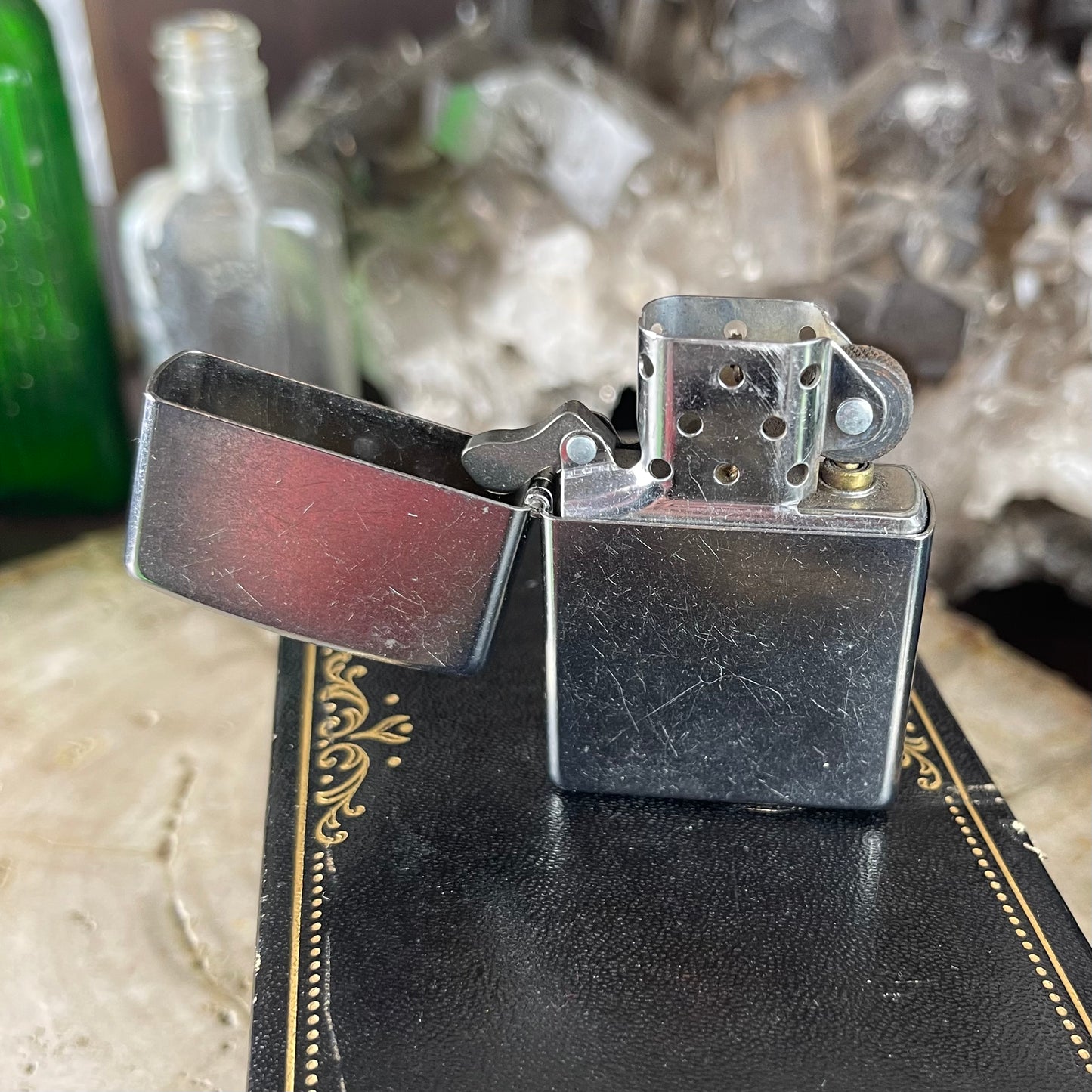 Antique Classic Zippo Lighter Works
