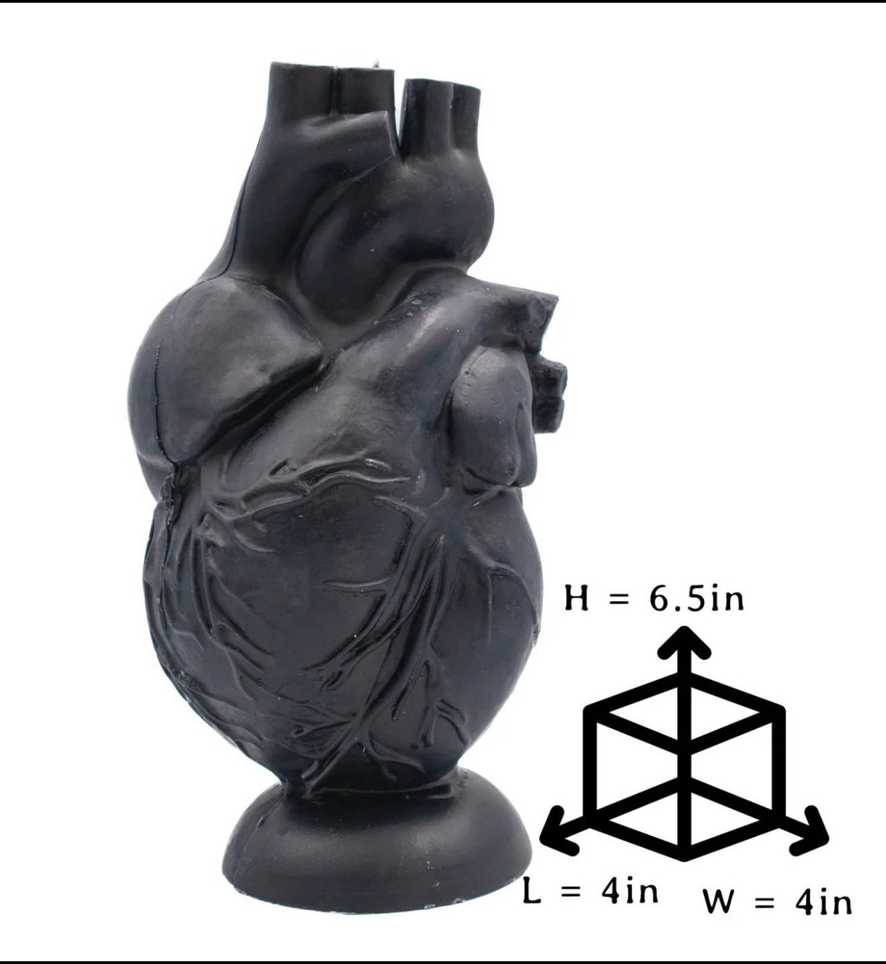 Anatomical Heart Sculptural Candle