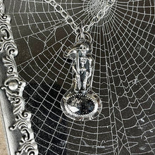Load image into Gallery viewer, { Muerte } Sterling Tourmalated Quartz Necklace
