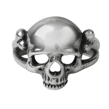 Load image into Gallery viewer, Pewter Memento Mori Skull Ring

