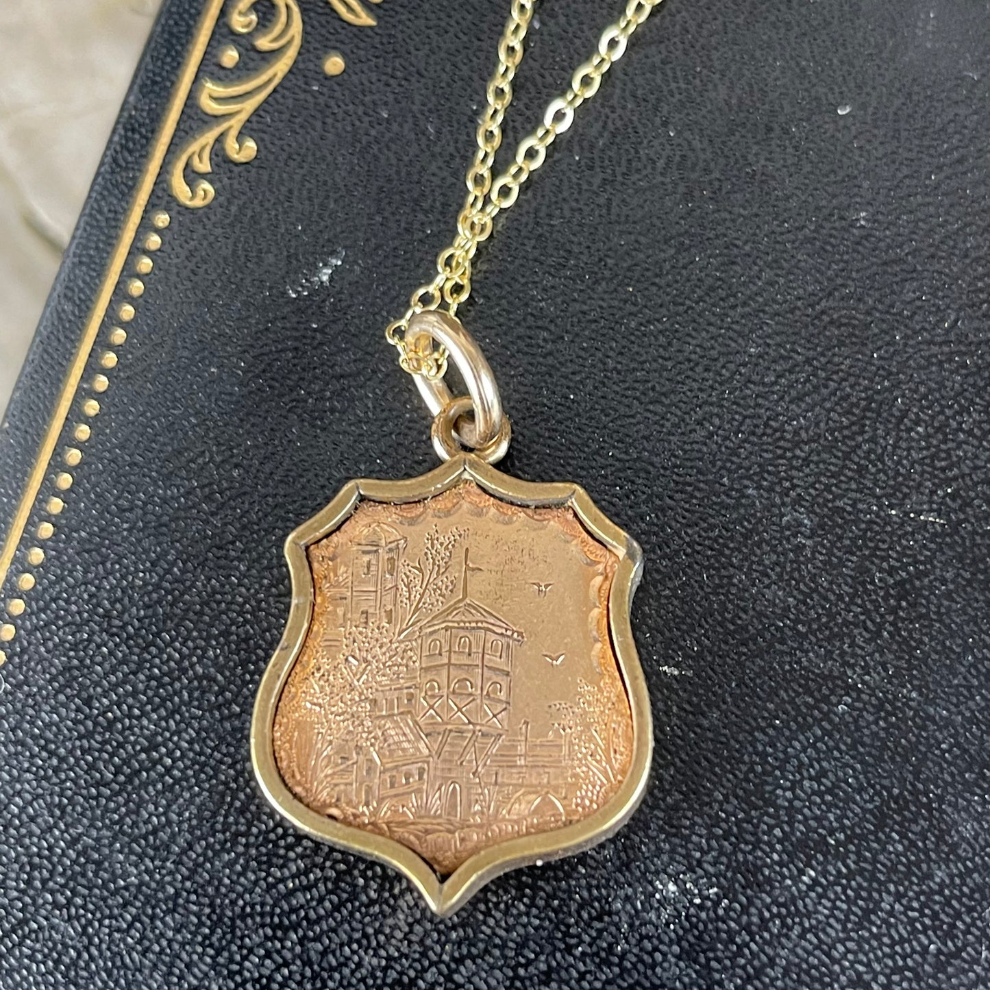 Antique Masonic Gold Filled Pendant