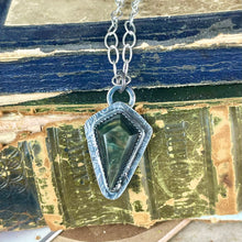Load image into Gallery viewer, { Lilith } Velvet Obsidian &amp; Sterling Necklace
