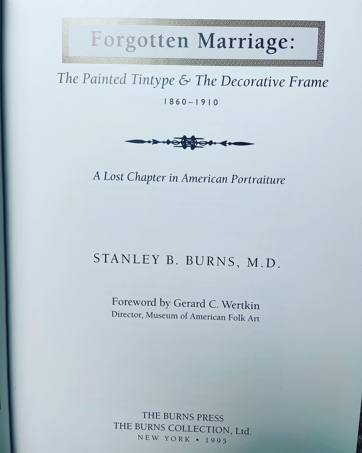Forgotten Marriage Stanley Burns Book