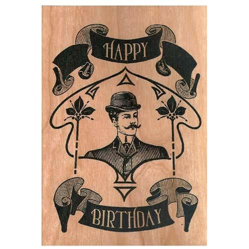 Victorian Gent Wooden Gift Card