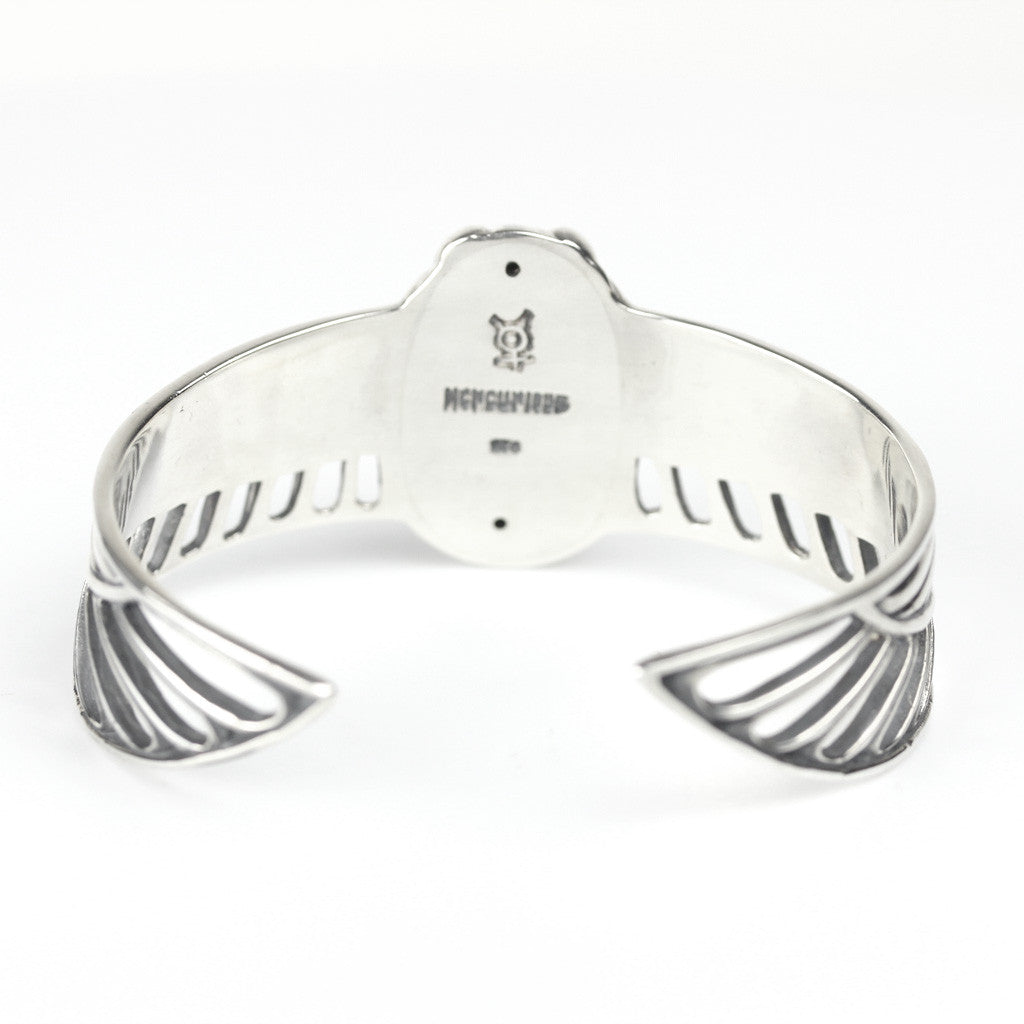 Sterling Silver Scarab Bracelet Cuff