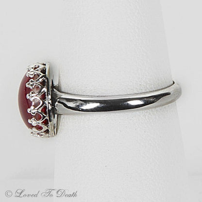 Taxidermy Shark Eye Sterling Ring - Loved To Death